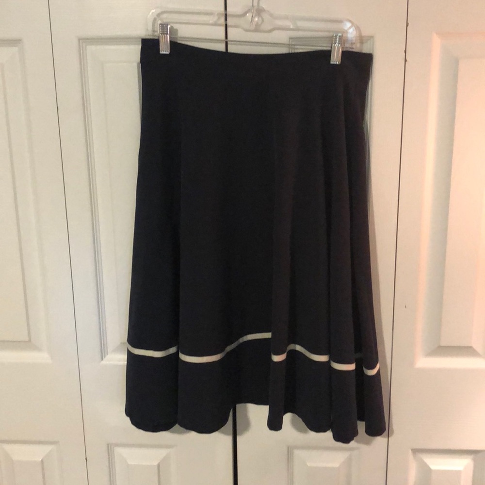 Modcloth Nautical Swing Skirt in Navy